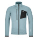 Pánská mikina Ortovox FLEECE GRID JACKET  - světle modrá