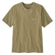 Pánské tričko Patagonia BOARDSHORT LOGO POCKET RESPONSIBILI-TEE  - khaki