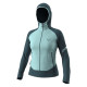Dámská mikina Dynafit TRANSALPER LIGHT POLARTEC HOODED JACKET  - světle modrá