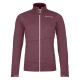 Dámská mikina Ortovox FLEECE LIGHT JACKET  - vínová