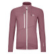 Dámska mikina Ortovox FLEECE GRID JACKET  - tmavo ružová