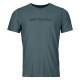 Pánske funkčné tričko Ortovox 150 COOL BRAND TS  - tmavo šedá