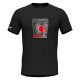 Pánske funkčné tričko Crazy LOGO  - čierna