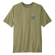 Pánské tričko Patagonia GREAT WAVES RESPONSIBILI-TEE  - khaki