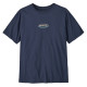 Pánské tričko Patagonia '95 OVAL LOGO T-SHIRT  - tmavě modrá
