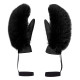 Dámske rukavice Goldbergh HILL FAUX FUR  - čierna
