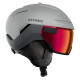Lyžařská helma Atomic SAVOR GT VISOR HD  - světle šedá